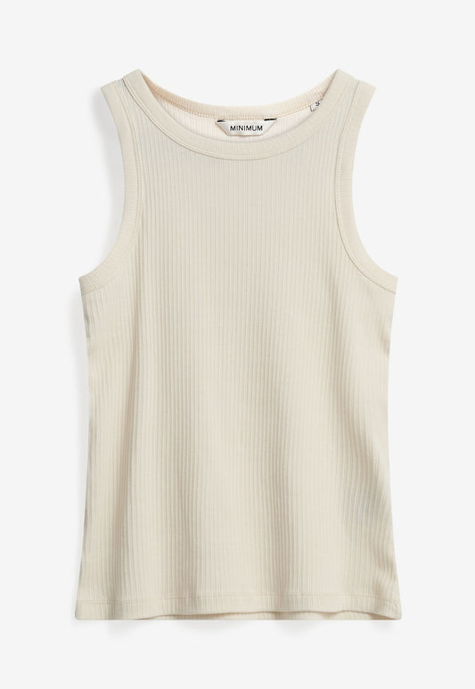 Light Gray גופיית סריג לנשים Lila Tank Top MINIMUM