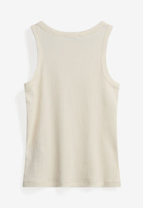 Light Gray גופיית סריג לנשים Lila Tank Top MINIMUM