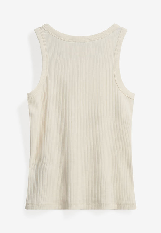 Light Gray גופיית סריג לנשים Lila Tank Top MINIMUM