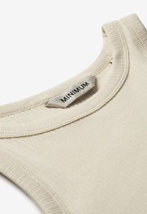 Light Gray גופיית סריג לנשים Lila Tank Top MINIMUM