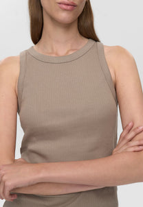 Rosy Brown גופיית סריג לנשים Lila Tank Top MINIMUM