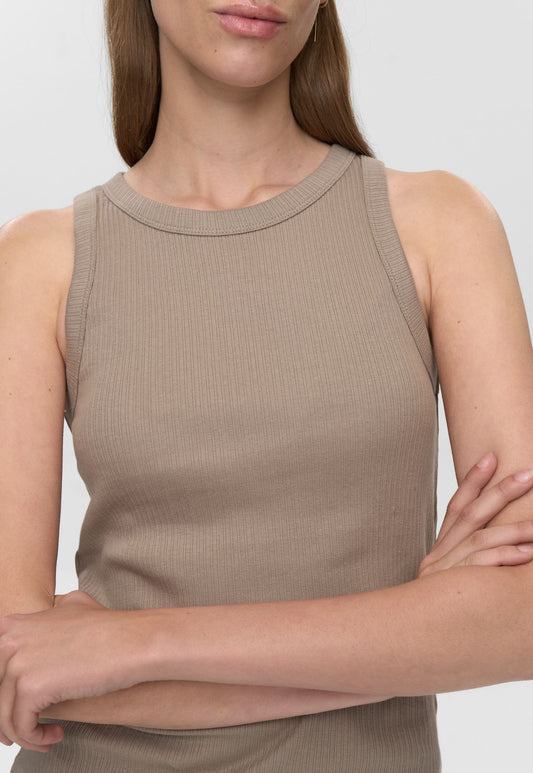 Rosy Brown גופיית סריג לנשים Lila Tank Top MINIMUM