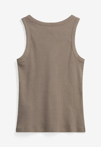 Dim Gray גופיית סריג לנשים Lila Tank Top MINIMUM