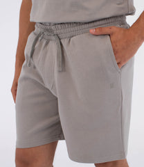 Light Slate Gray מכנסי פליז קצרים לגברים Low Tide Fleece HURLEY