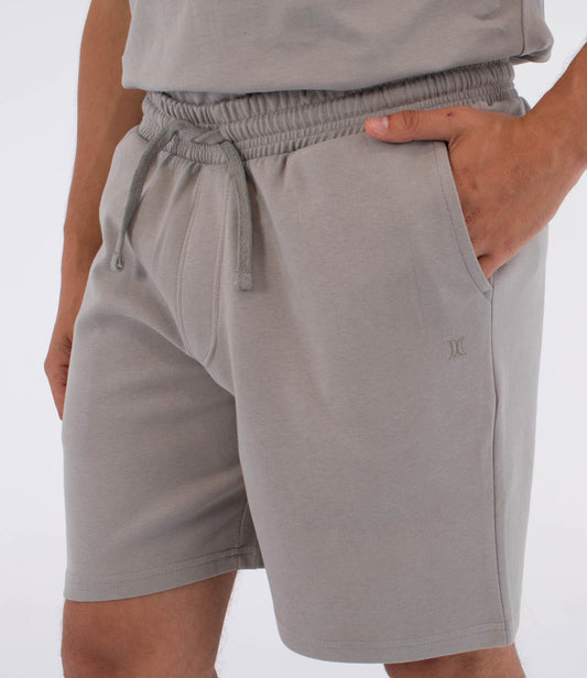 Light Slate Gray מכנסי פליז קצרים לגברים Low Tide Fleece HURLEY