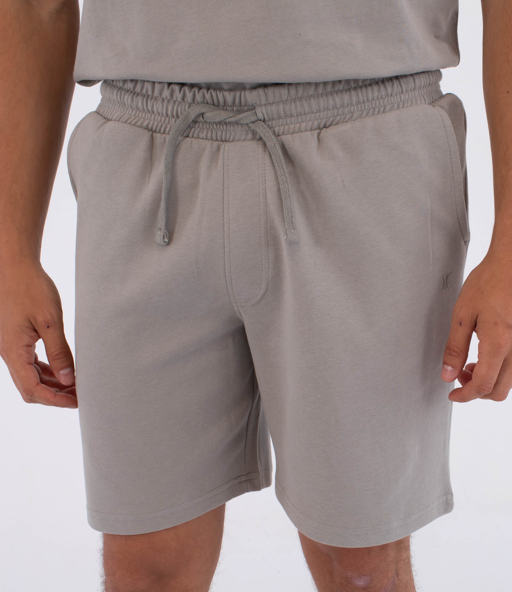 Light Slate Gray מכנסי פליז קצרים לגברים Low Tide Fleece HURLEY