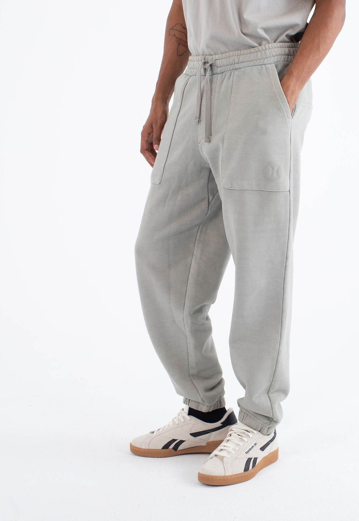 White Smoke מכנסי טרנינג Craft Sweat לגברים HURLEY
