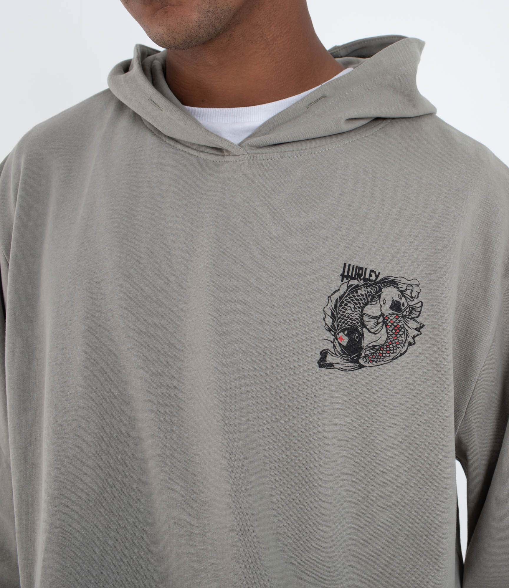 Light Slate Gray קפוצ'ון לגברים Tattoo HURLEY