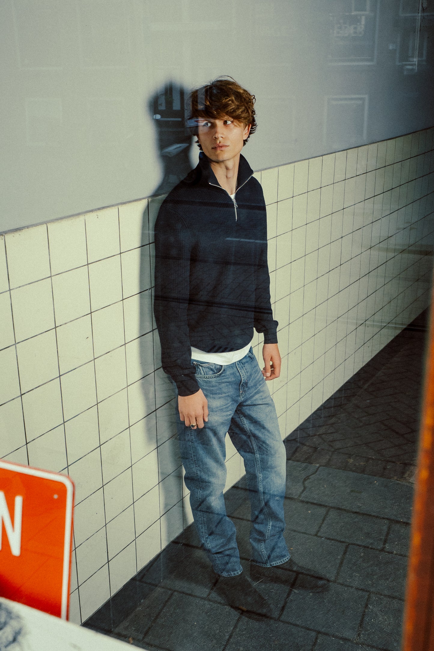 Dark Gray ג׳ינס ארוך לגברים S90 – Straight Leg MINUS 1