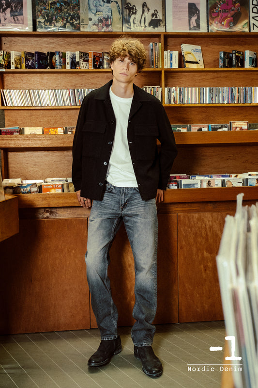 Black ג׳ינס ארוך לגברים Thunderstorm – Straight Leg MINUS 1