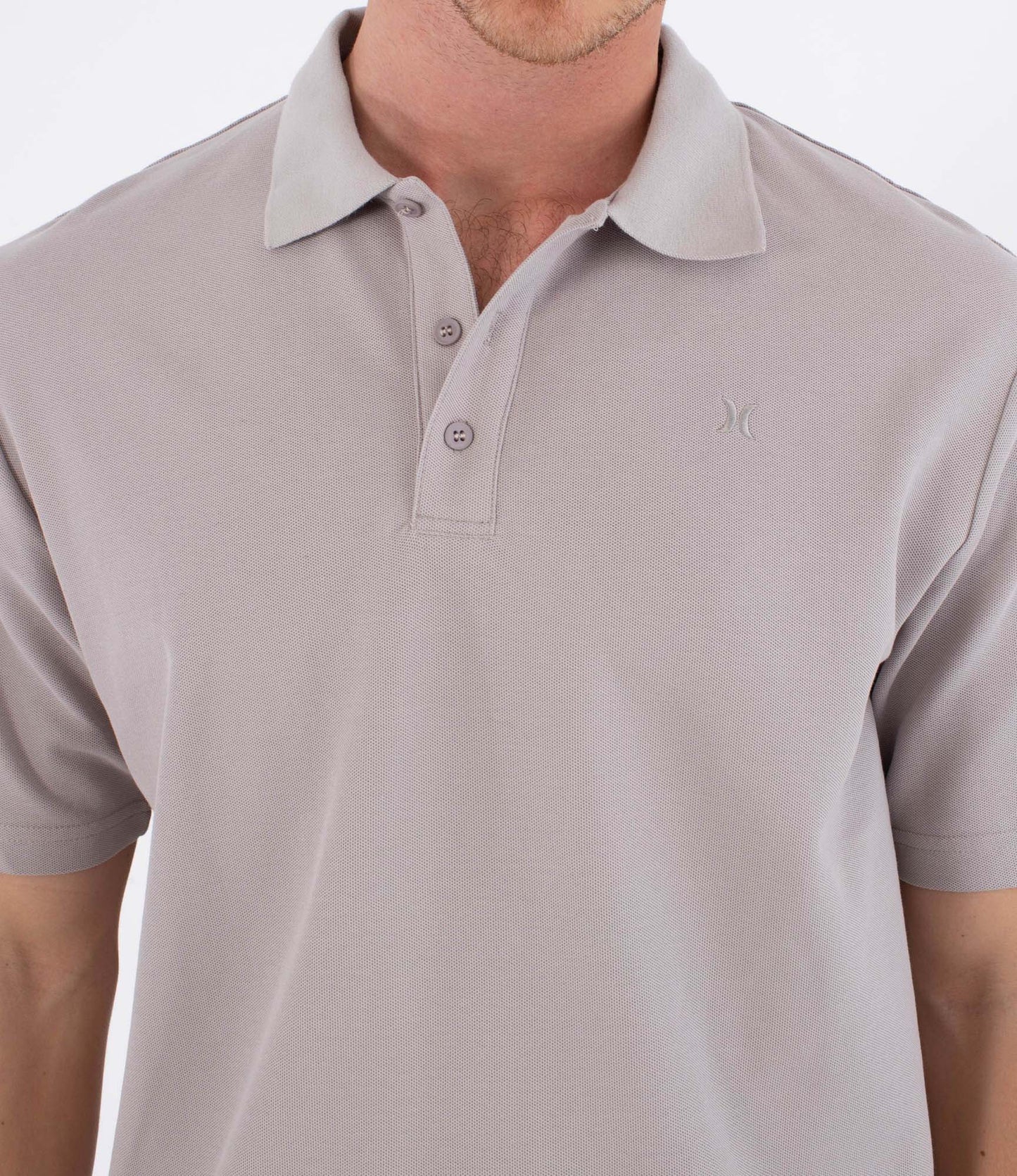 Dark Gray חולצת פולו קצרה לגברים Icon Polo HURLEY