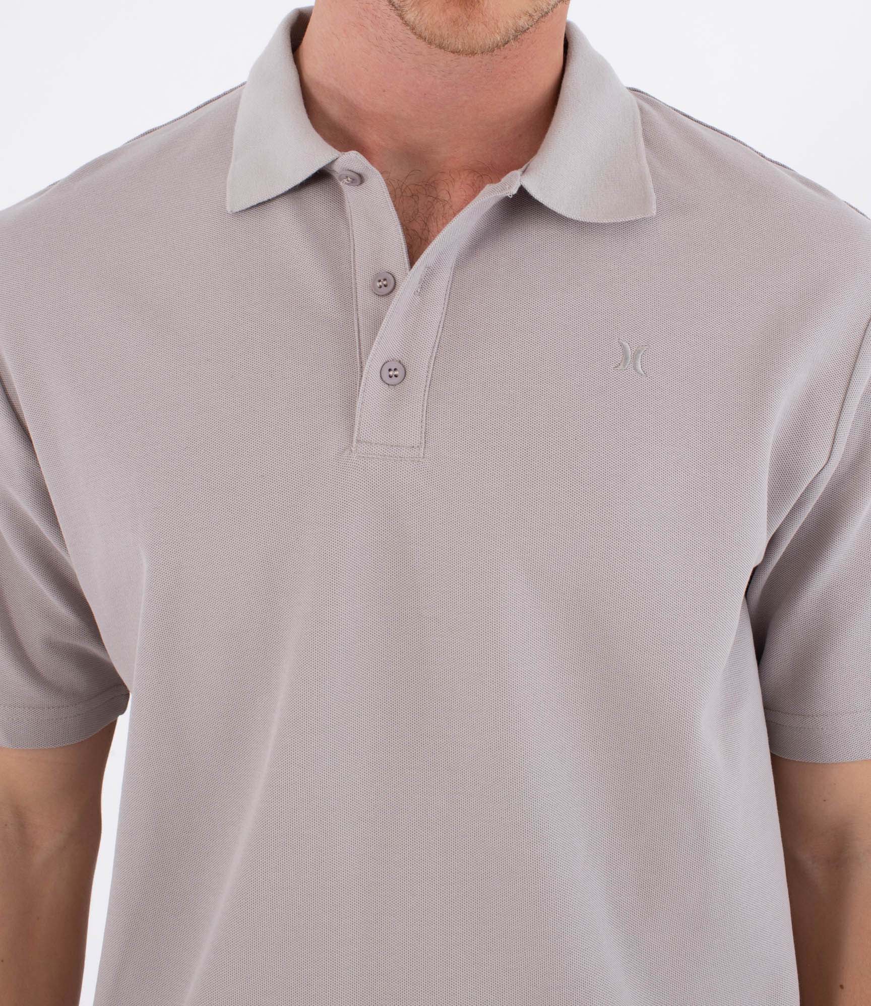 Dark Gray חולצת פולו קצרה לגברים Icon Polo HURLEY