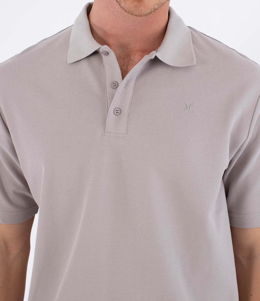 Dark Gray חולצת פולו קצרה לגברים Icon Polo HURLEY