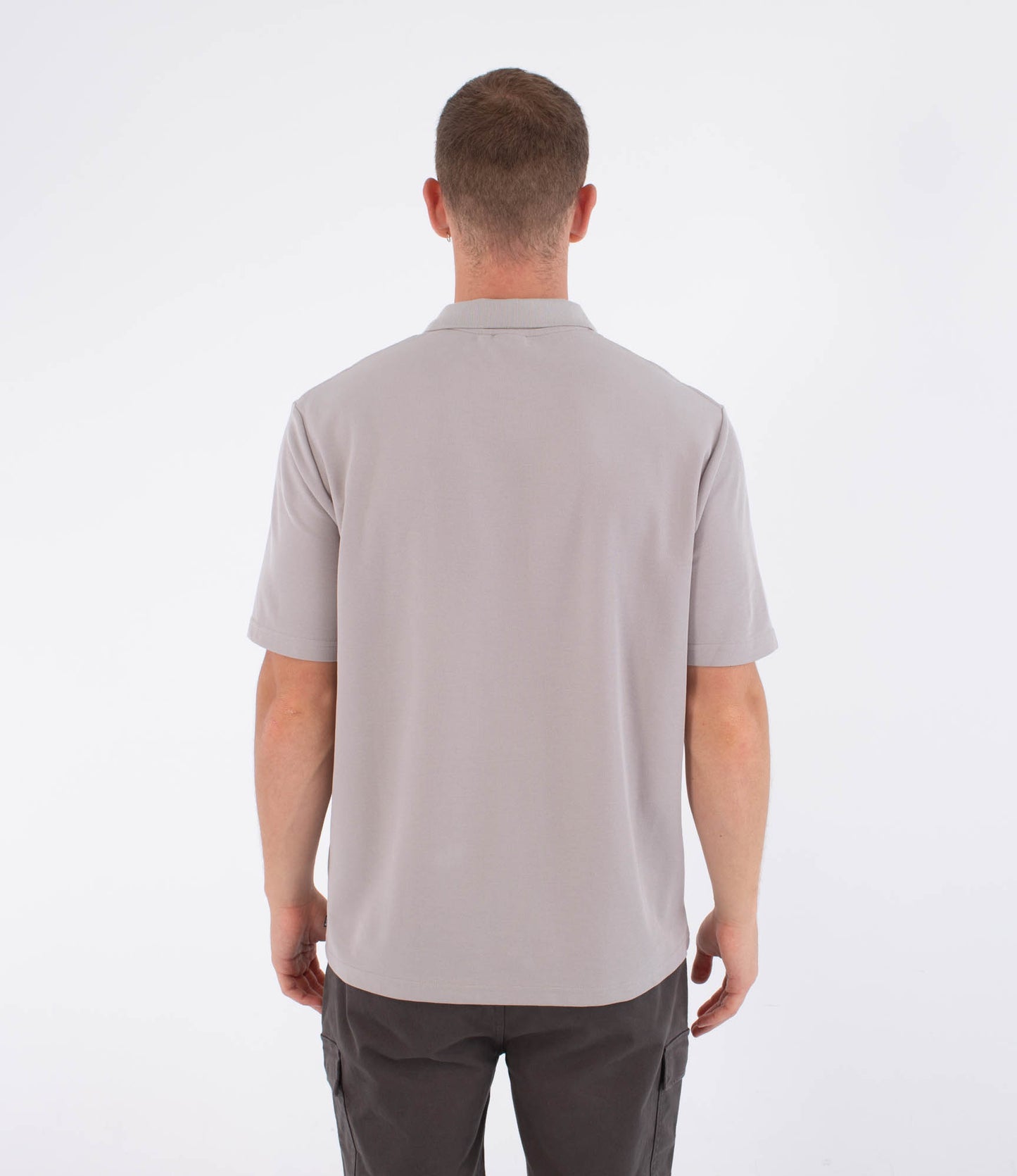 Dark Gray חולצת פולו קצרה לגברים Icon Polo HURLEY