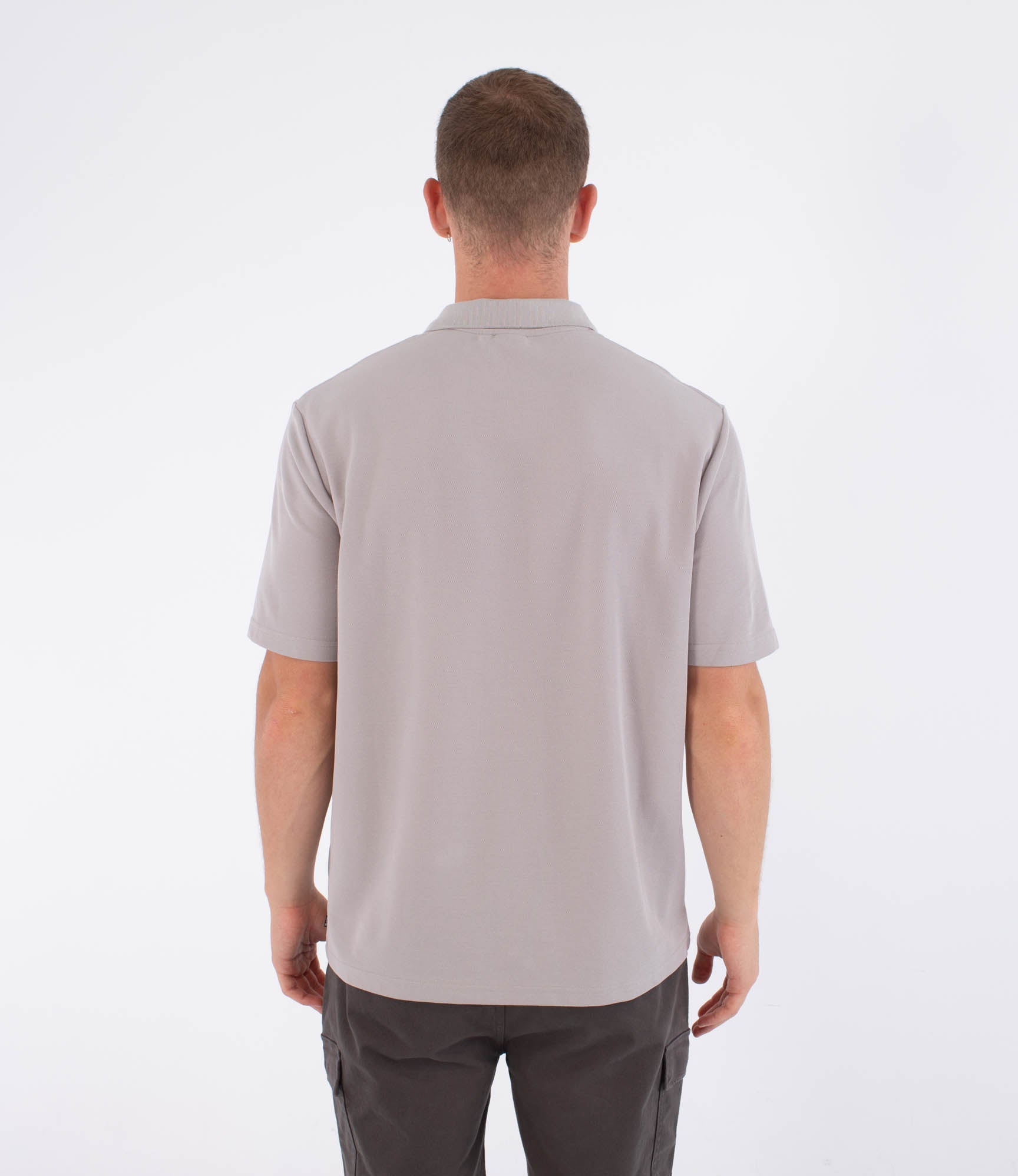Dark Gray חולצת פולו קצרה לגברים Icon Polo HURLEY