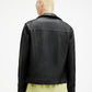 Dark Slate Gray ג'קט עור לגברים Biker Jacket ALLSAINTS