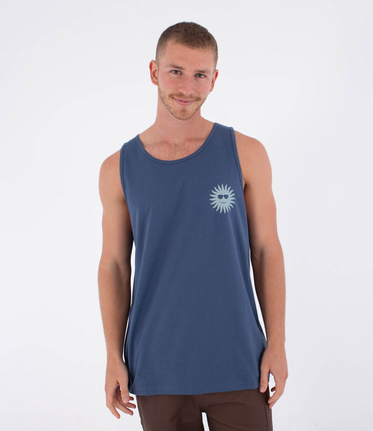 Dark Slate Gray גופייה לגברים Printing Press Fomo Tank HURLEY