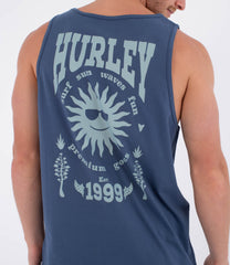 Dark Slate Gray גופייה לגברים Printing Press Fomo Tank HURLEY