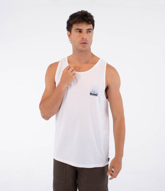Lavender גופייה לגברים Printing Press Surfwar HURLEY