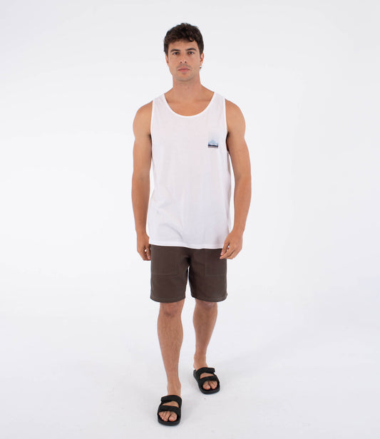 Lavender גופייה לגברים Printing Press Surfwar HURLEY
