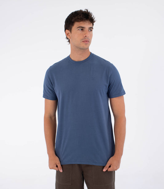 Dark Slate Blue טי שירט קצרה לגברים Low Tide HURLEY