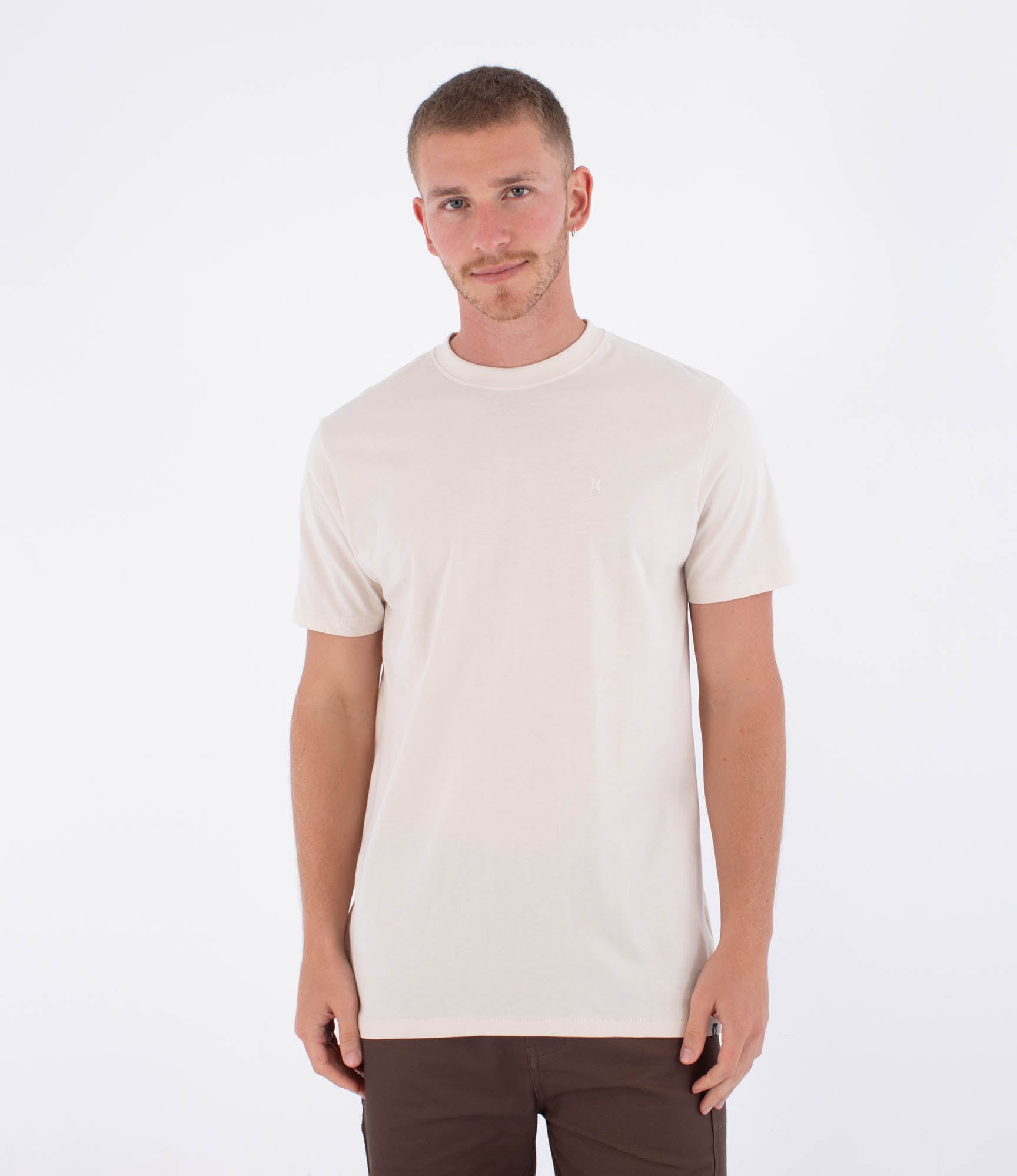 Light Gray טי שירט עם כיס לגברים Low Tide Pocket HURLEY