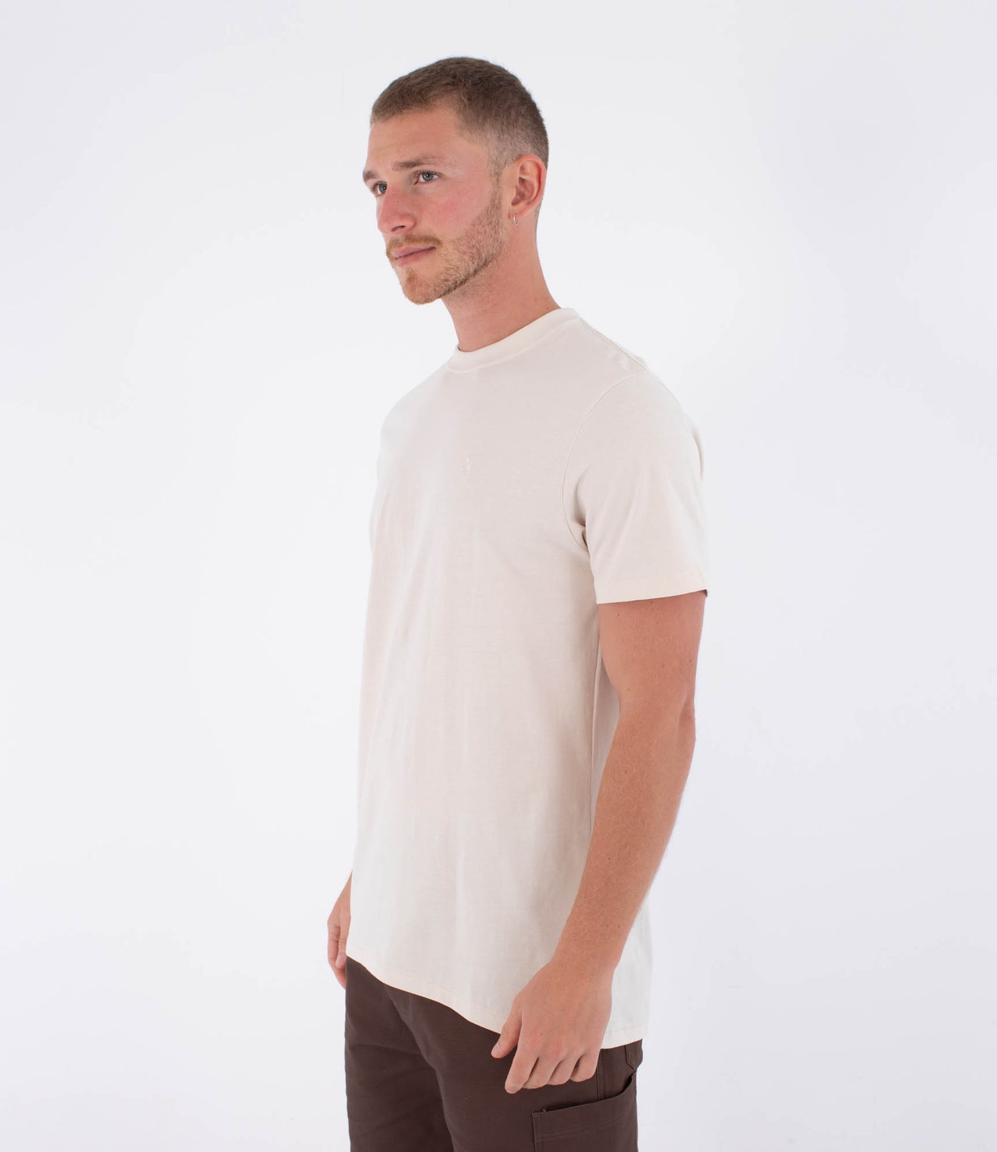Light Gray טי שירט עם כיס לגברים Low Tide Pocket HURLEY