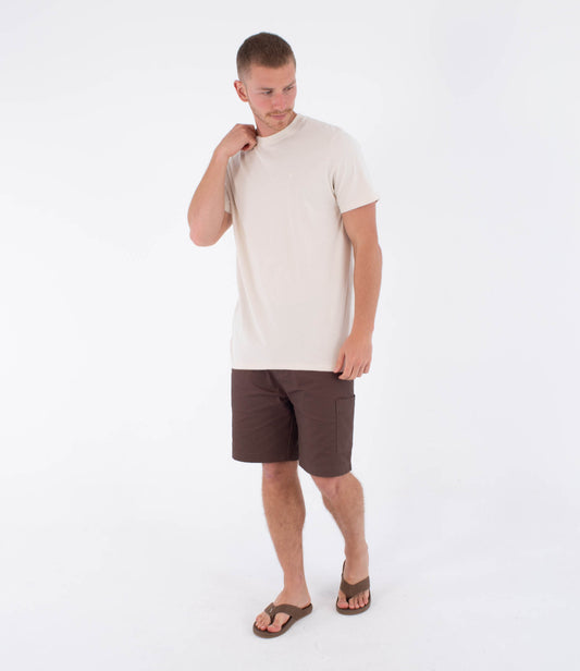 Light Gray טי שירט עם כיס לגברים Low Tide Pocket HURLEY
