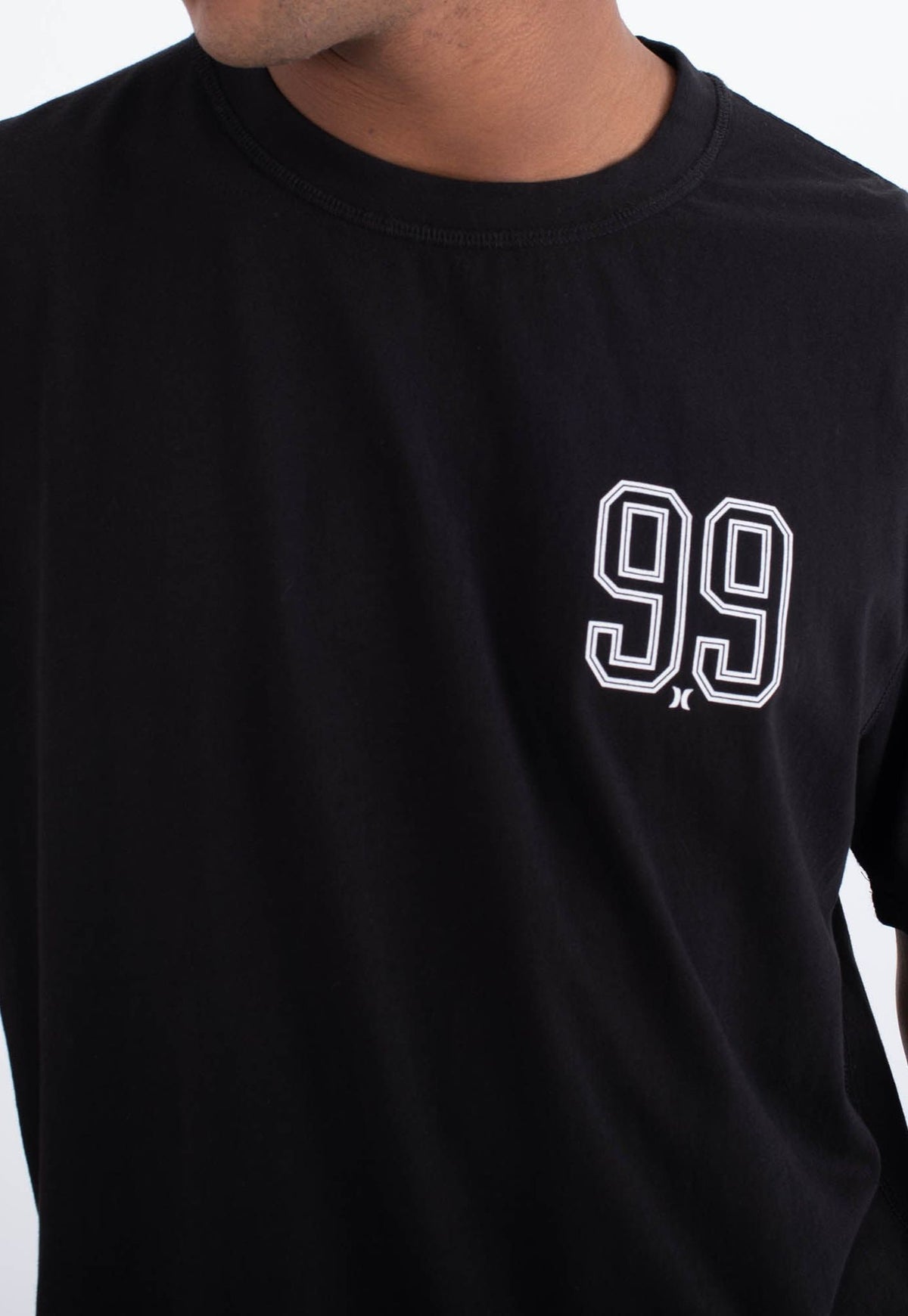 Black טי שירט קצרה Sider BP לגברים HURLEY