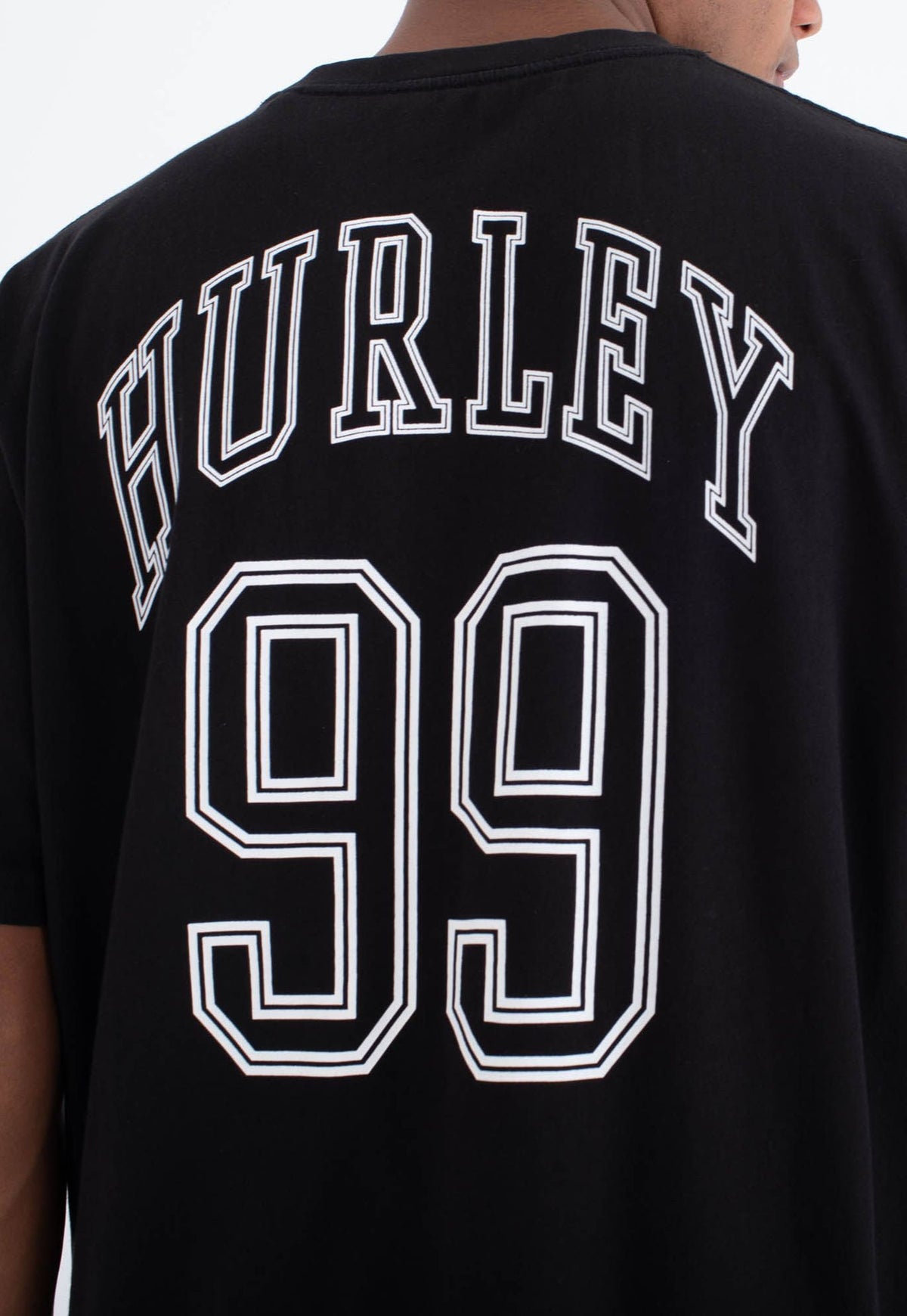 Black טי שירט קצרה Sider BP לגברים HURLEY