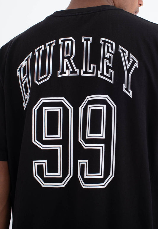 Black טי שירט קצרה Sider BP לגברים HURLEY