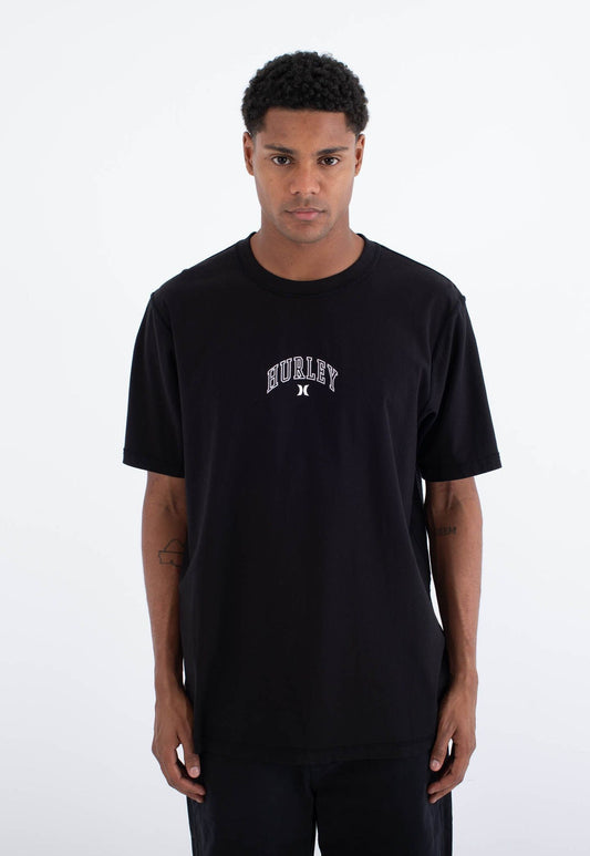 Black טי שירט קצרה Sider BP לגברים HURLEY