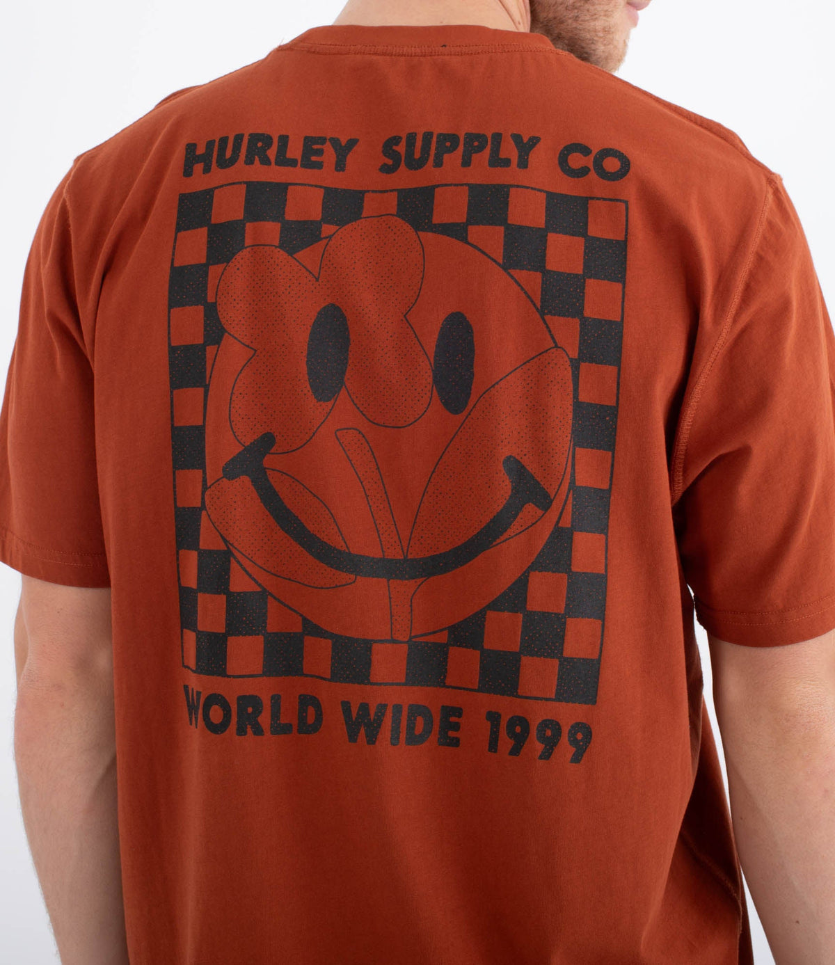 Saddle Brown טי שירט קצרה Sider BP לגברים HURLEY