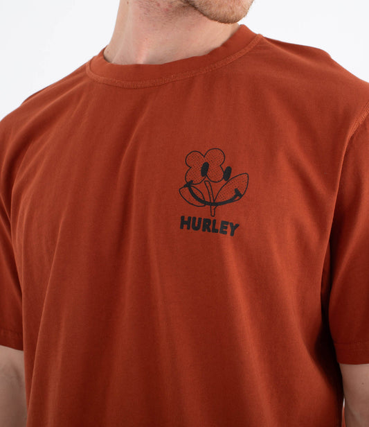 Saddle Brown טי שירט קצרה Sider BP לגברים HURLEY