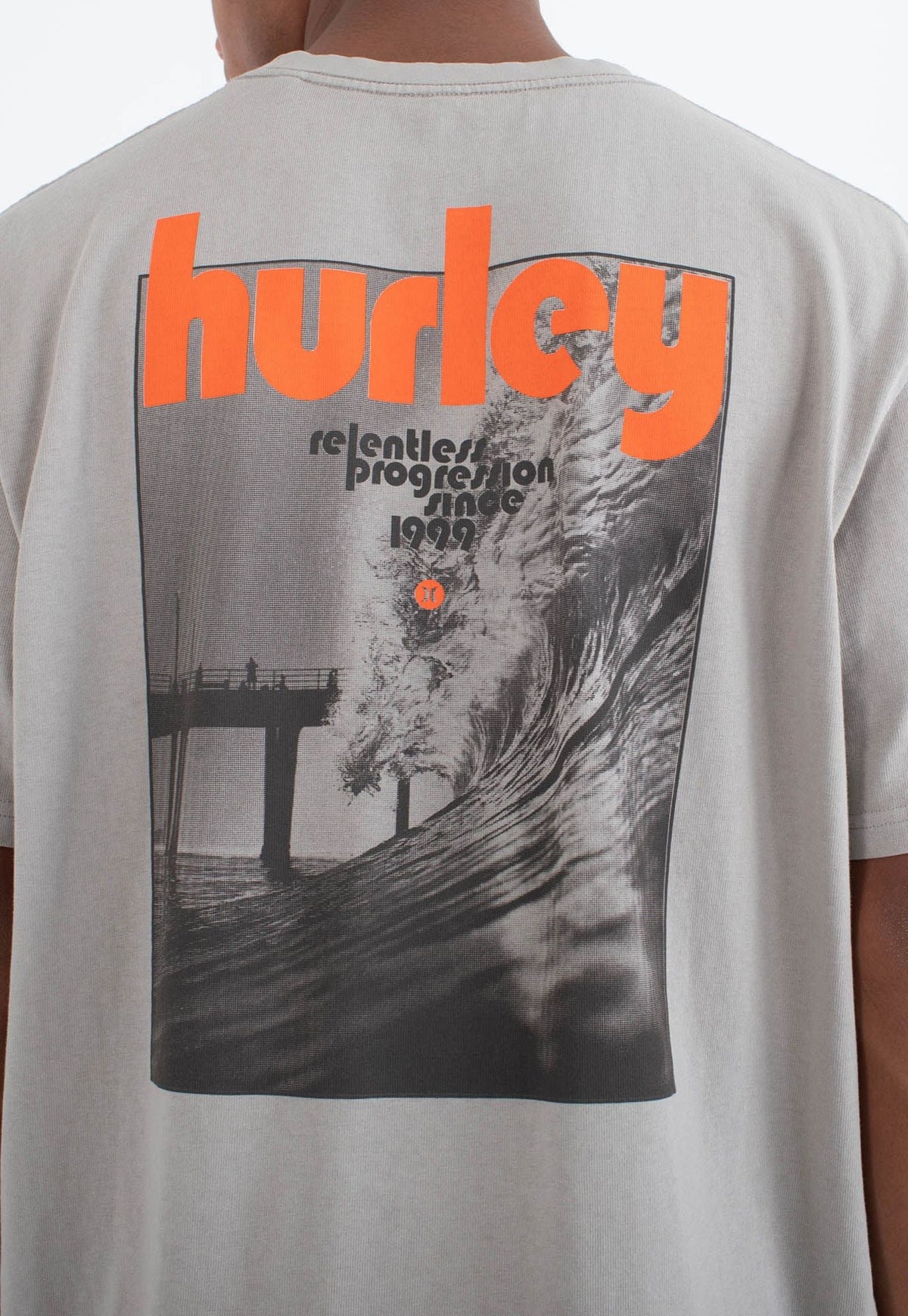 Dark Gray טי שירט קצרה Craft Halftone לגברים HURLEY