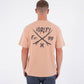 White Smoke טי שירט קצרה לגברים Printing Press Evy Beach HURLEY