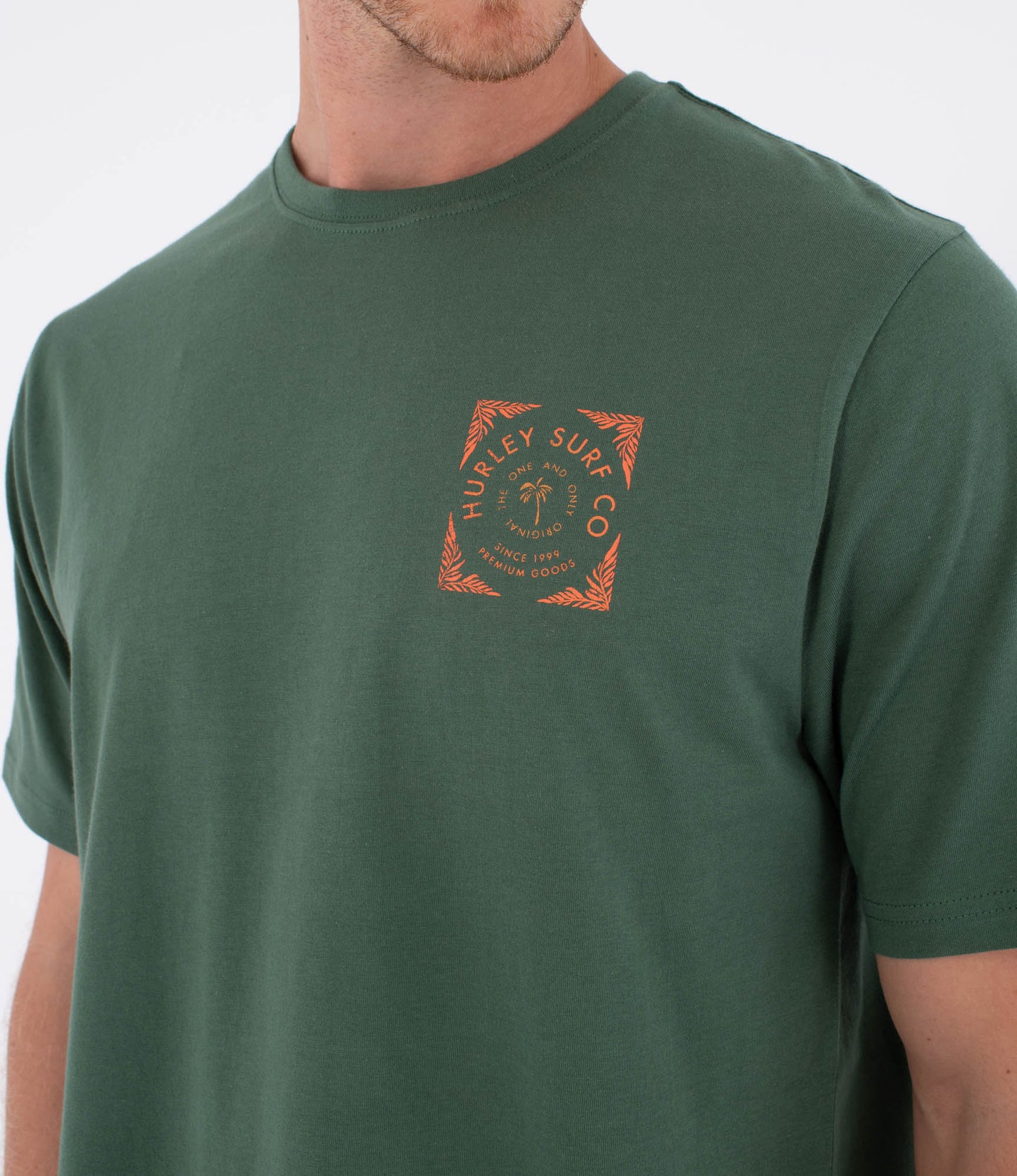 Dark Slate Gray טי שירט קצרה לגברים Printing Press Savage HURLEY