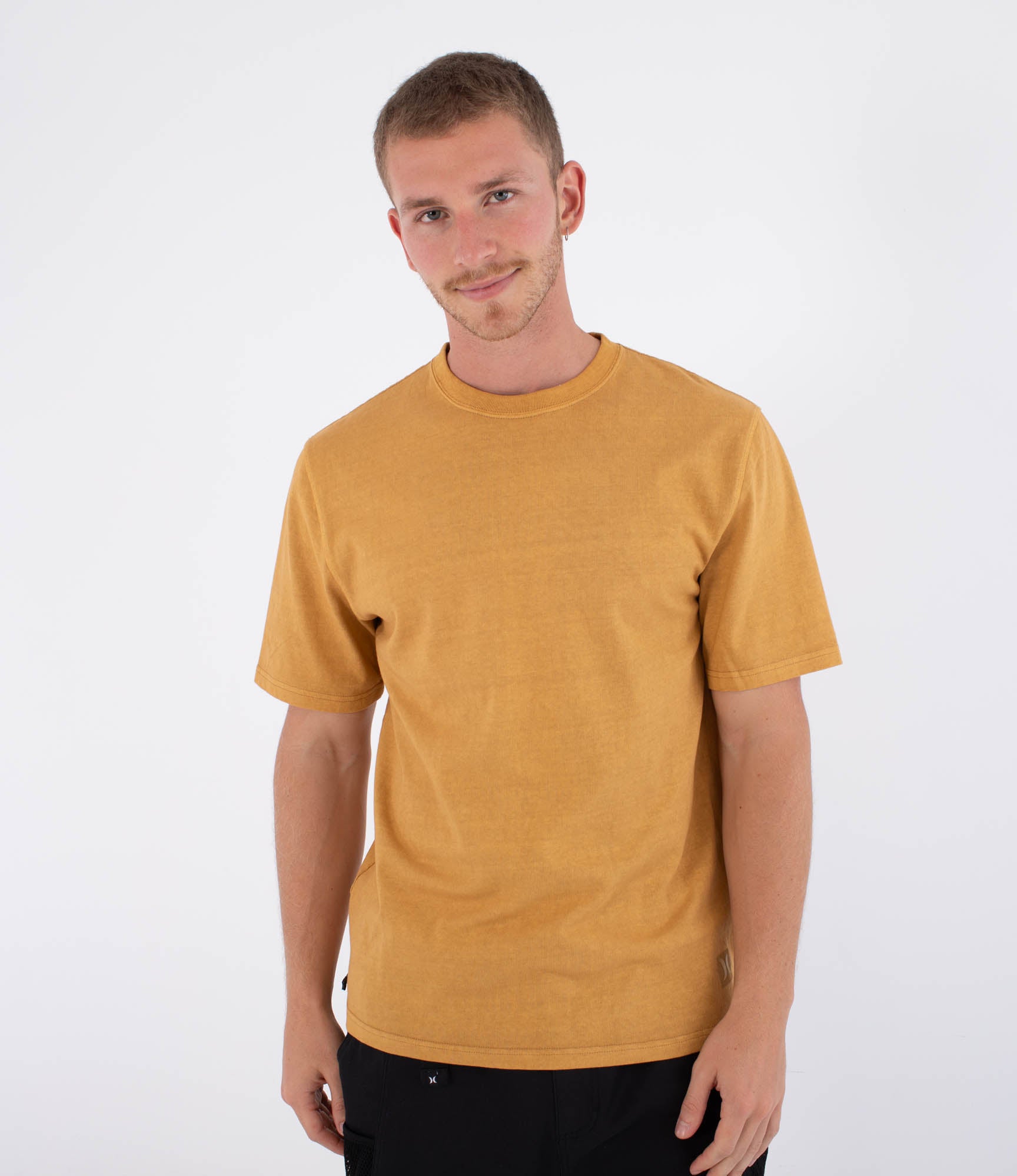 Sandy Brown טי שירט קצרה לגברים Kraft Tape HURLEY