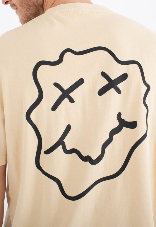 Light Gray טי שירט קצרה 048 Smile יוניסקס HURLEY