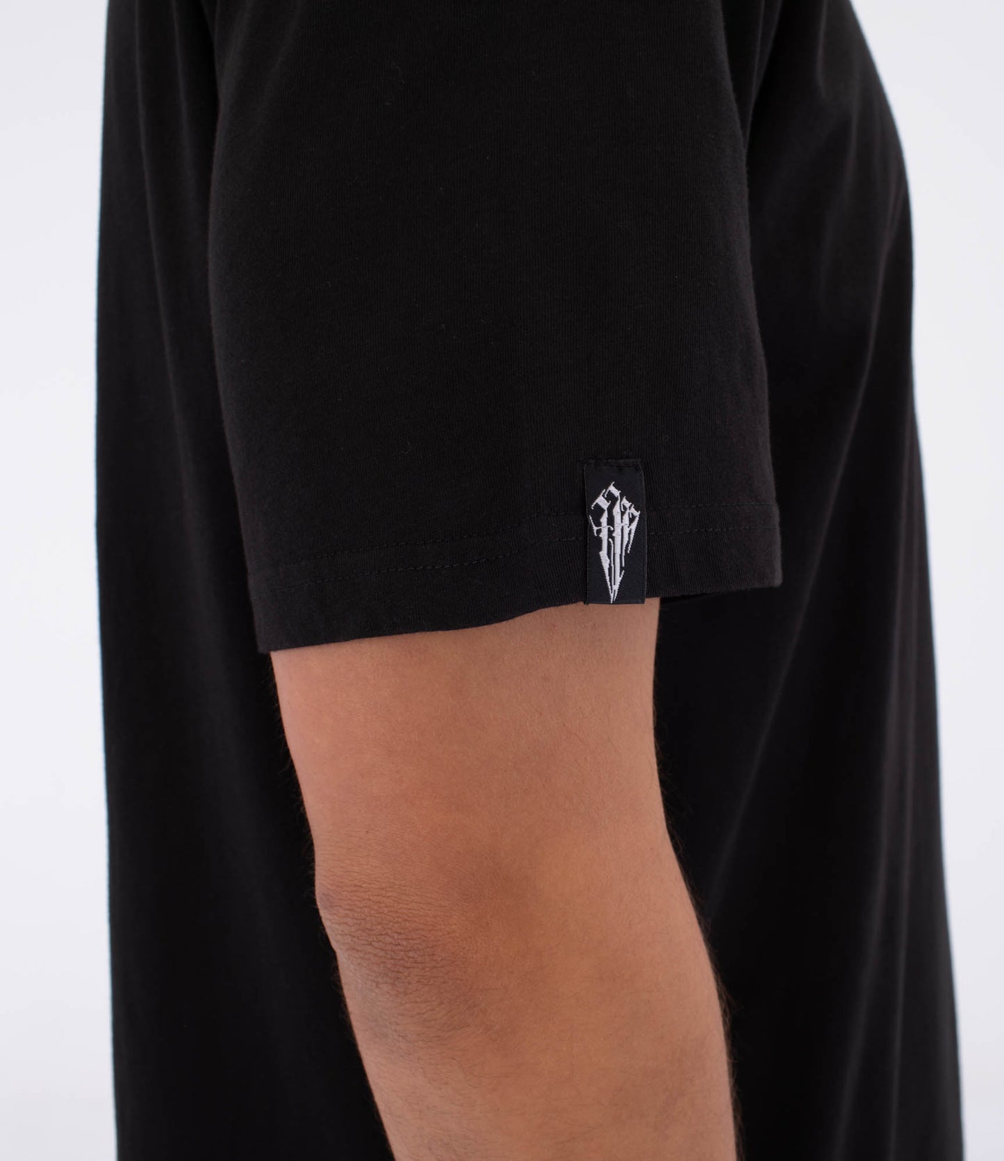 Black טי שירט קצרה לגברים Tattoo Trudy Skull HURLEY