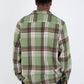 Lavender חולצה מכופתרת קצרה Axe Flannel לגברים HURLEY