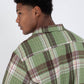 Lavender חולצה מכופתרת קצרה Axe Flannel לגברים HURLEY
