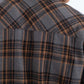Dark Slate Gray חולצה מכופתרת קצרה Axe Flannel לגברים HURLEY