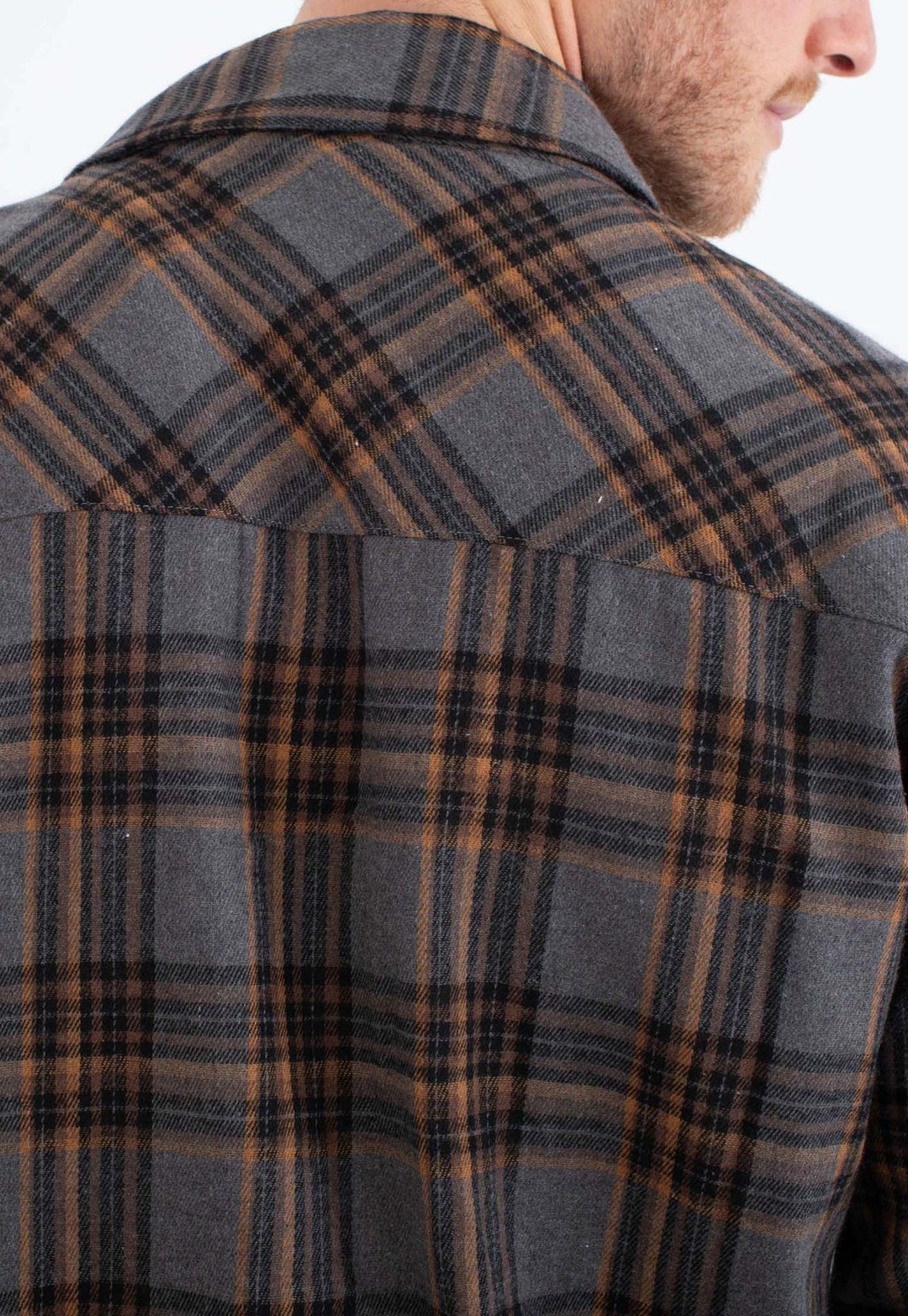 Dark Slate Gray חולצה מכופתרת קצרה Axe Flannel לגברים HURLEY
