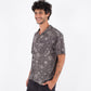 White Smoke חולצה מכופתרת קצרה לגברים Etam Woven HURLEY