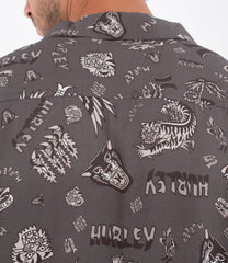 Dim Gray חולצה מכופתרת קצרה לגברים Etam Woven HURLEY