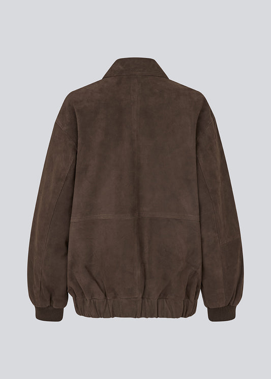 Dark Slate Gray ז׳קט זמש לנשים Bark MODSTROM
