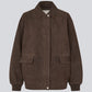 Dark Slate Gray ז׳קט זמש לנשים Bark MODSTROM
