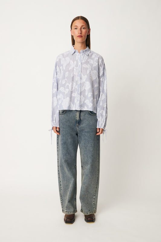 Lavender חולצה מכופתרת ארוכה לנשים Cristan MODSTROM