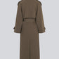 Dark Olive Green מעיל טרנץ׳ לנשים Evie MODSTROM